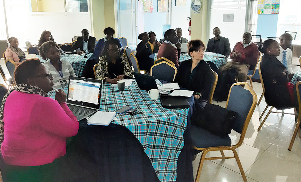 Participants attending the peri-urban land markets event. Photo: UNHABITAT/Sina Schlimmer.