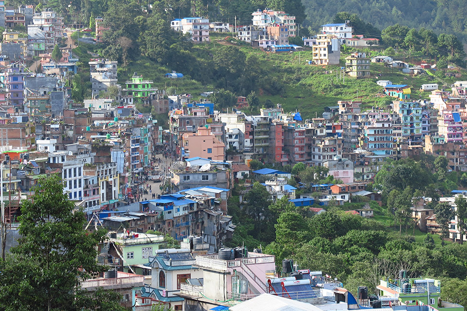 A view of Charikot in Bhimeshwor Municipality. Photo ©Kadaster International/Paula Dijkstra