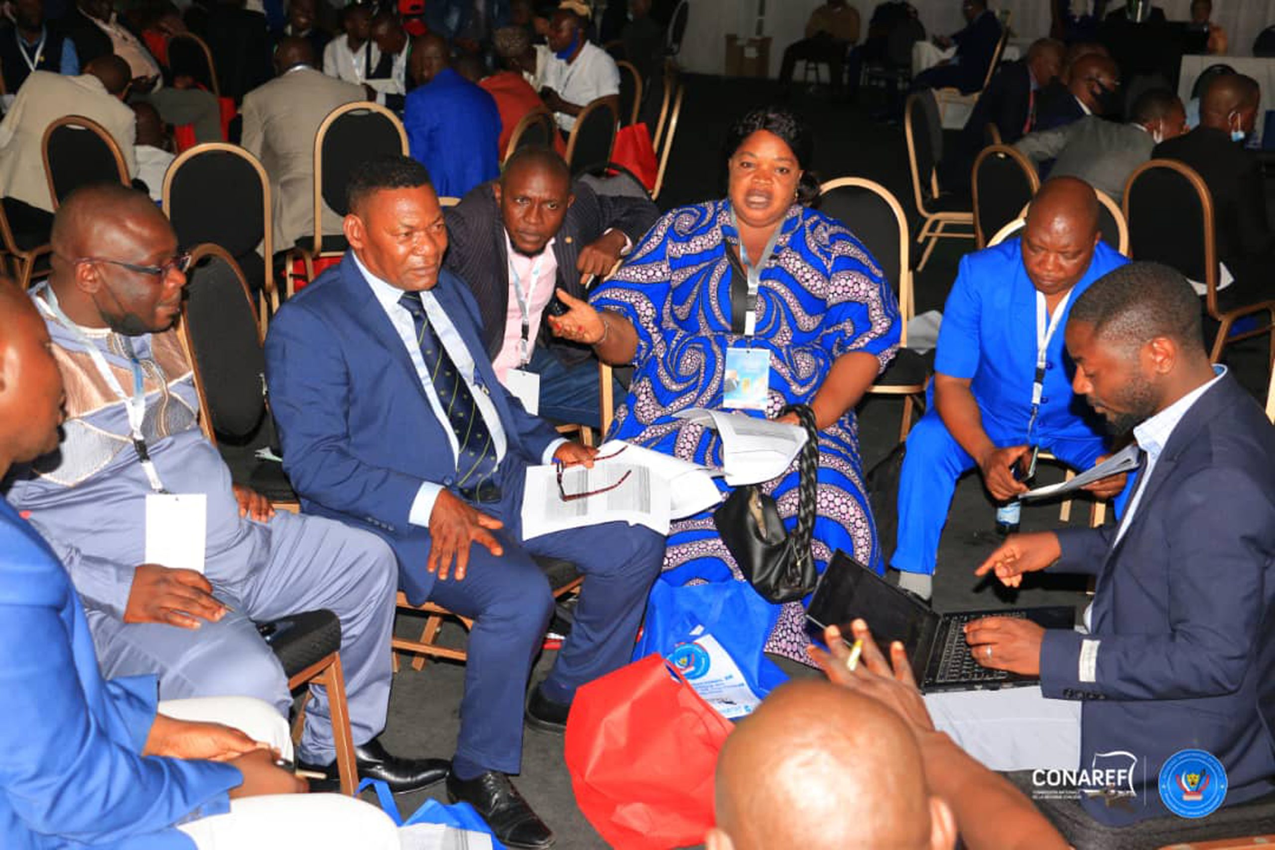 Participants debating how to improve the National Land Policy Document